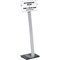 Durable Office Products Duo sign Stand, Versatile, 11"x11-1/2"x46-1/2", Black/Aluminum DBL481423 - alternate 1